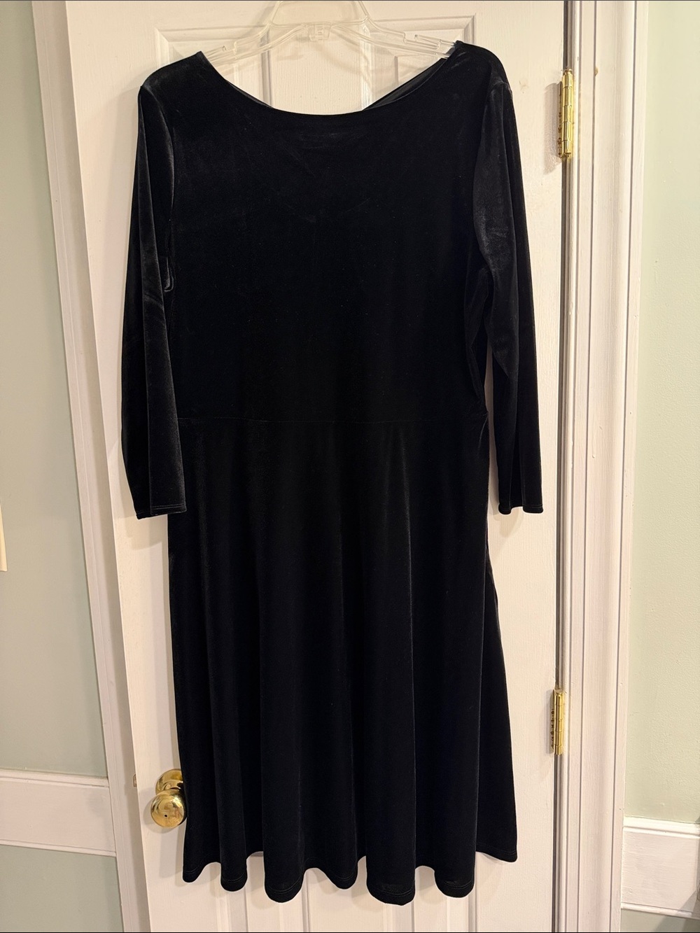 Talbots Black 3/4 Sleeve Dress